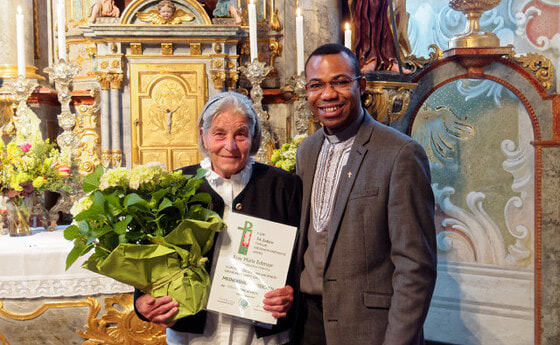 Ehrung für Maria Edtmayr       