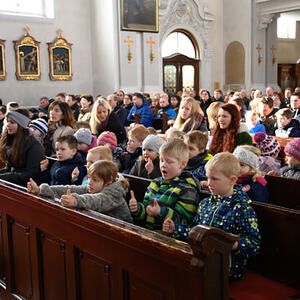 Familiengottesdienst der Pfarrcaritas Kinderbetreuungseinrichtung Kopfing