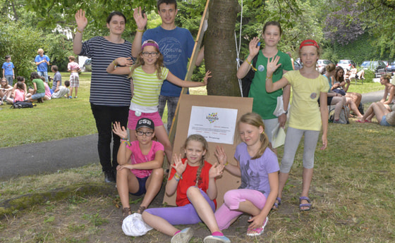 Kaleidio - österreichweite Großveranstaltung der Katholischen Jungschar in Linz vom Sonntag, 6. Juli bis Samstag, 12. Juli 2014; 1300 Buben und Mädchen mit GruppenleiterInnen, mher als 350 HelferInnen; wurde seit über 2 Jahren in 21 Unterbereichen gr