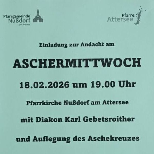 Einladung zur Andacht