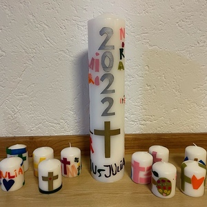 Gestaltung Osterkerzen