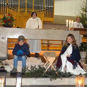 Krippenspiel bei der Kinderweihnacht 2016