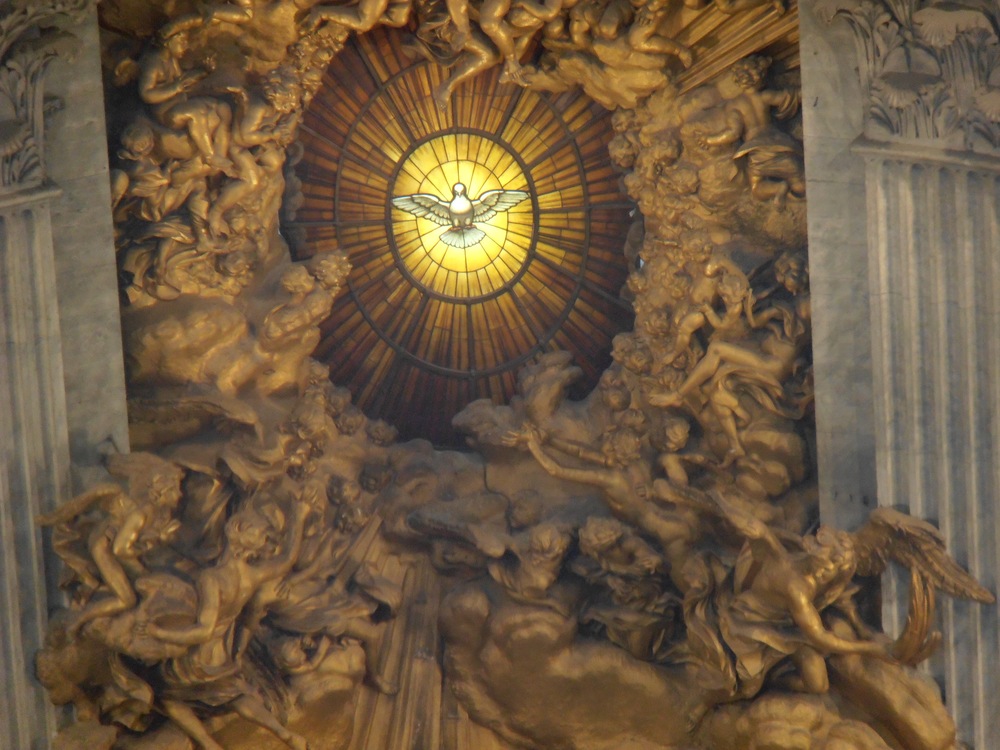 Die heilige Taube vom Petersdom in Rom       