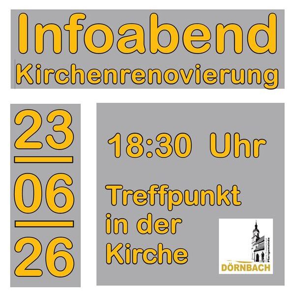 Kirchenrenovierung Infoabend