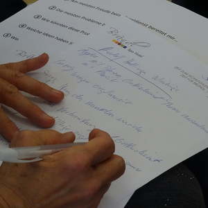 Notizen sind wichtig...