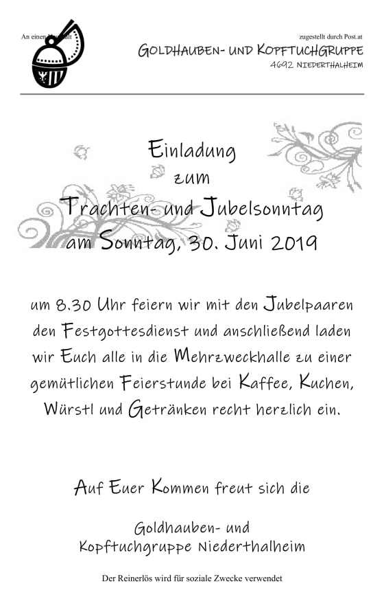 Einladungsflyer