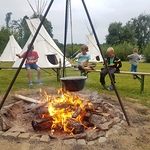 Schnitzen und Kochen