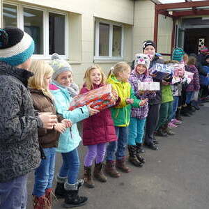 Weihnachten im Schuhkarton 2014 in Traberg