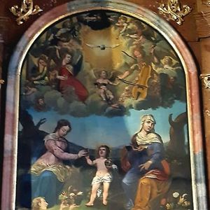 Maria, Jesuskind und Hl. Anna, Ausschnitt Hochaltarbild 