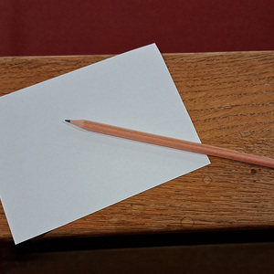 Jeder durfte etwas auf seinen 'Schuldschein' schreiben