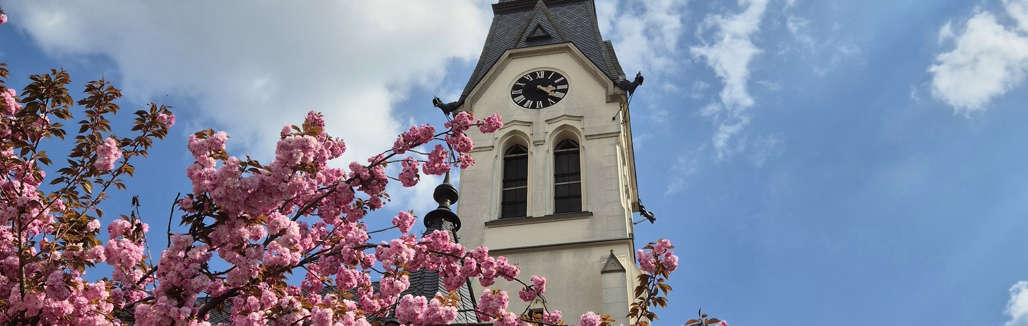 Frühling rund um die Pfarrkirche