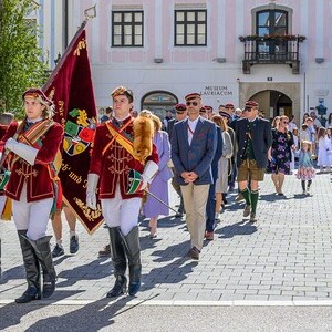 Segnung der Kreuzigungsgruppe am Schmidberg