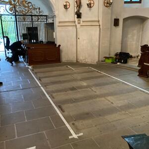 Entfernung der Bestuhlung