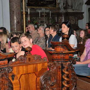 Die Lackener Firmlinge besuchen das Stift St. Florian