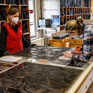 Die Restaurierung der Glasfenster