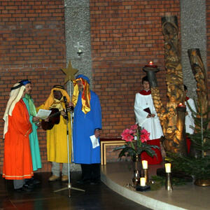 Sternsinger bei den Gottesdiensten