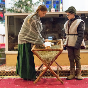 Die Kindermette in der Pfarre Kirchdorf/Krems. Gestaltet von der Katholischen Jungschar.