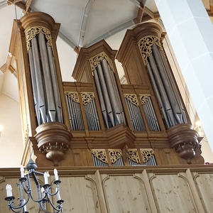 Orgel (Marc Garnier, 1985) in der Pfarrkirche Ungenach