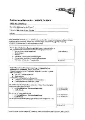 Zustimmung Datenschutz