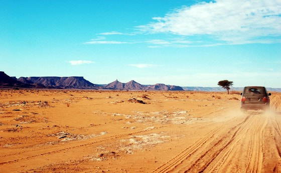 Auto in der Wüste