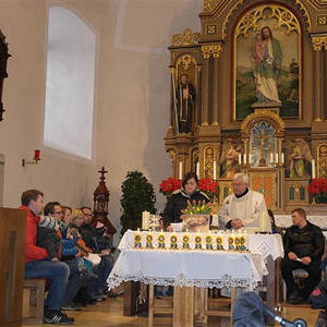 Kindersegnung mit P. Meinrad