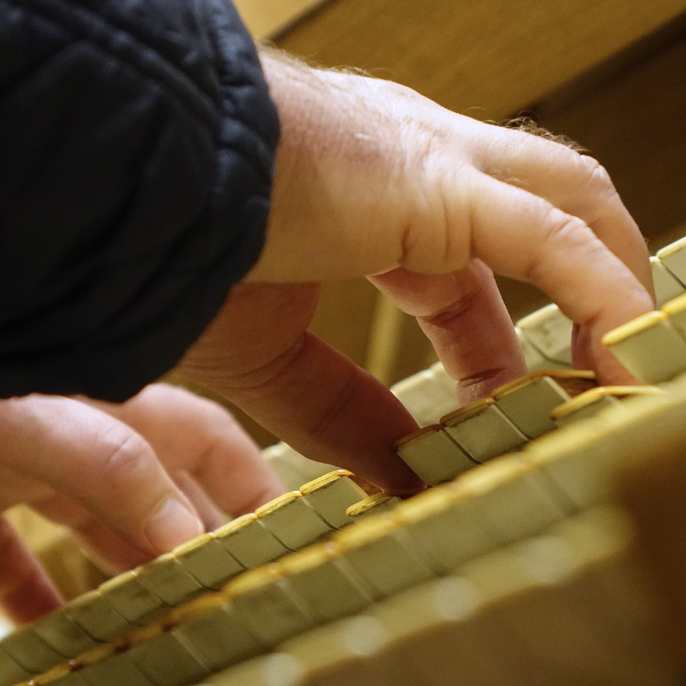 Wolfgang Kreuzhubers Finger auf der Rudigierorgel