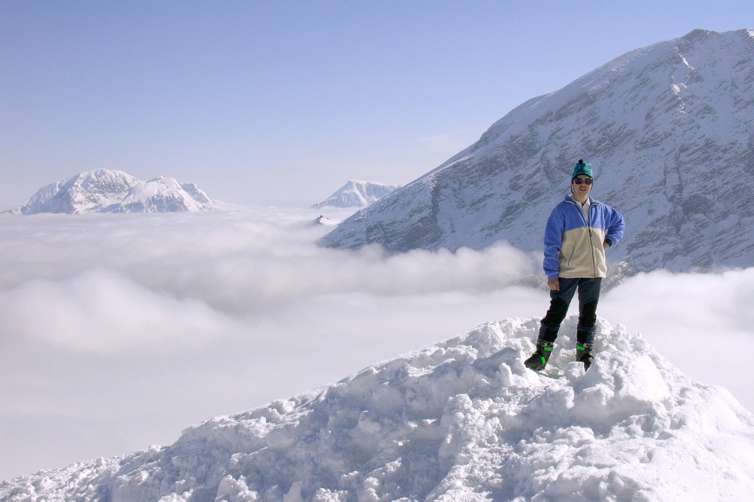 Kurt Seifriedsberger bei einer Skitour in den Bergen