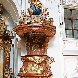 Kanzel: Kanzelkorb und Kanzeldeckel