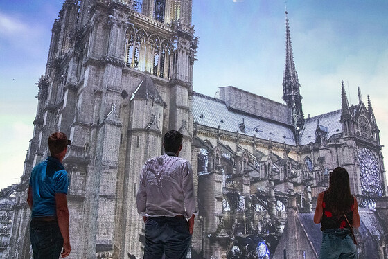 Notre Dame im Deep Space / © Ars Electronica/Raphael Schaumburg-Lippe Notre Dame im Deep Space