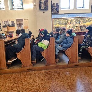 Die Sternsinger unterwegs.