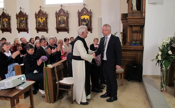 PGR Obmann Erwin Mayrhofer und P. Meinard