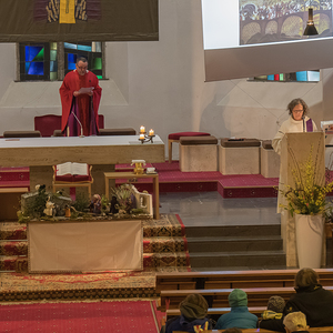 Palmsonntag Segnung der Palmzweige und Elementen für Kinder