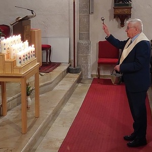 Segnung der Kerzen bei der Mütterfeier am 7. Februar 2026