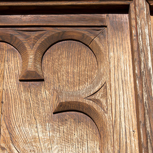 Kirchentür, gefertigt vom Erwin Kremsleitners Großvater