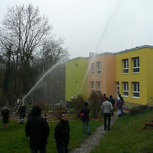 Feuerwehrübung im Kindergarten