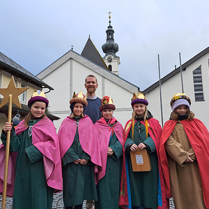 Mit Pfarrer Christoph