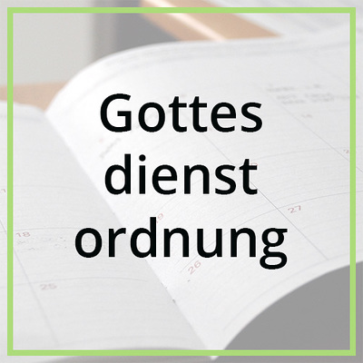 Gottesdienstordnung