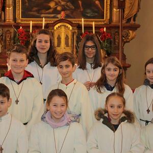 Aufnahme der neuen Ministranten 2017