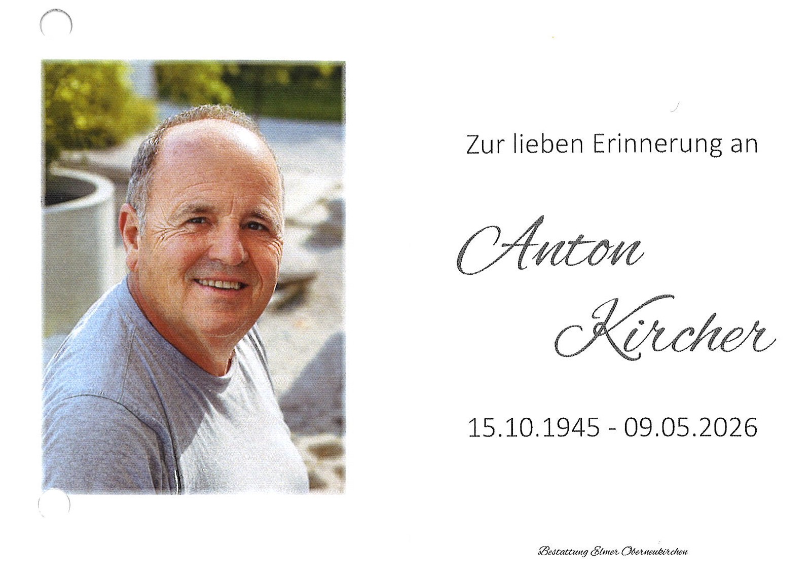Unsere Verstorbenen / privat