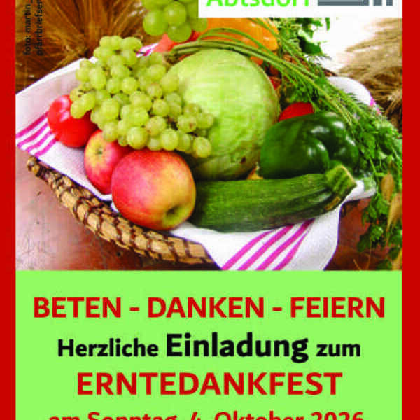 Einladung zum Erntedankfest