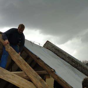 Renovierung Dach Doblkapelle / 1. Tag