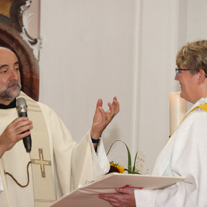 Pfarrer Hans Padinger, Pastoralvorständin Elisabeth Lamplmayr