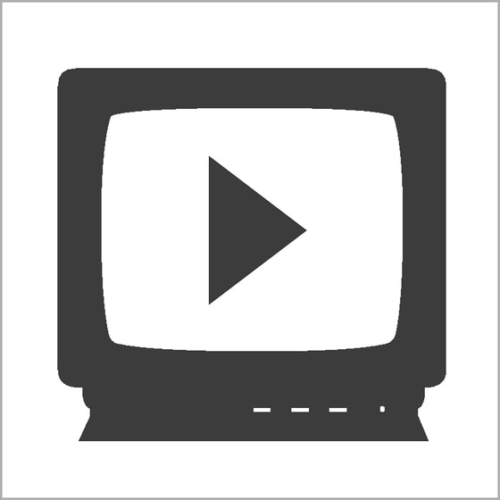 Hinweislogo auf abspielbare Videos daneben