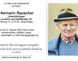 verstorben am 06. August 2023