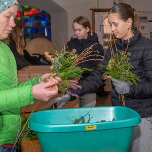 Palmbuschenbinden Pfarre Kirchdorf an der Krems