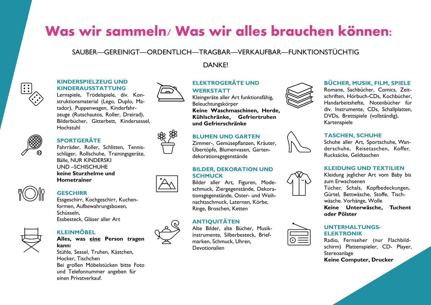 Hagenberger Flohmarkt 2026 / Pfarrgemeinderat Hagenberg 21.06.2026