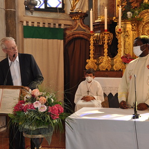 Verabschiedung Kaplan Kinsley, Kräuterweihe und Goldhauben Einladung