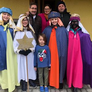 Sternsinger bei Familie