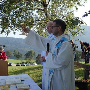 Bergmesse bei der Gerolderkapelle