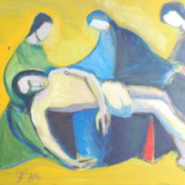 Der Leichnam Jesu liegt auf dem Schoss von Maria